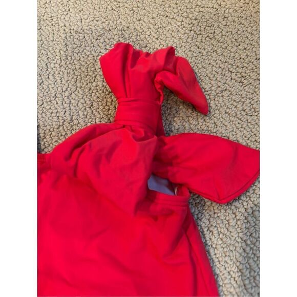 The Beaufort Bonnet Company Brookhaven Bow Bathing Suit - Richmond Red 2T - Picture 3 of 5